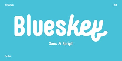 Blueskey Sans Font Poster 1