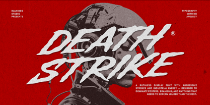 Death Strike Font Poster 1