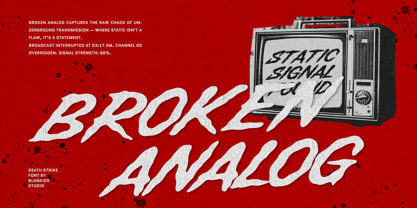 Death Strike Font Poster 8