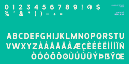 Antex Font Poster 2