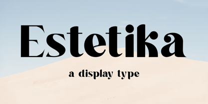 Estetika Font Poster 1