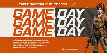 Sport Ligema Font Poster 4