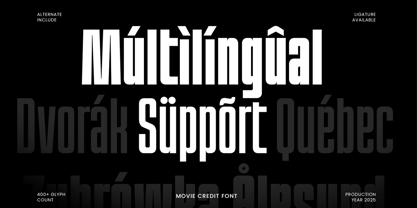 Movie Credit Font Poster 13