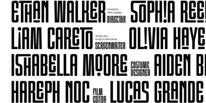 Movie Credit Font Poster 2