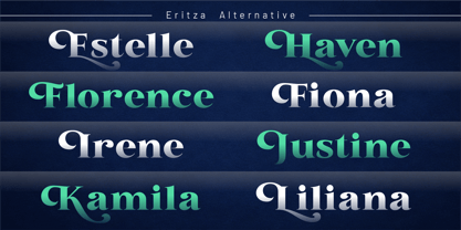 Eritza Font Poster 8