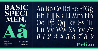 Eritza Font Poster 13