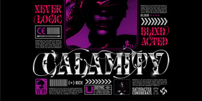Splash Chrome Font Poster 7