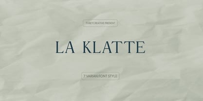 La Klatte Font Poster 1