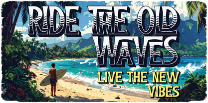 Tiki Tides Font Poster 2