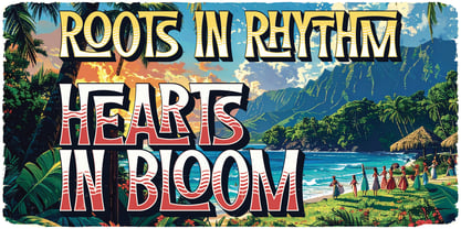 Tiki Tides Font Poster 4