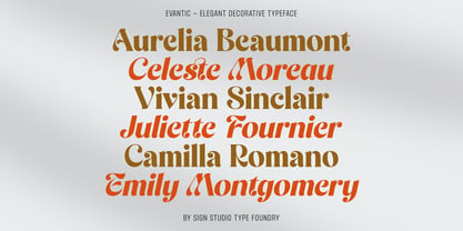 Evantic Font Poster 7