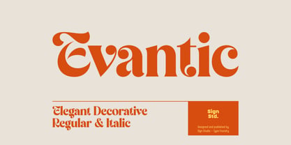 Evantic Font Poster 1