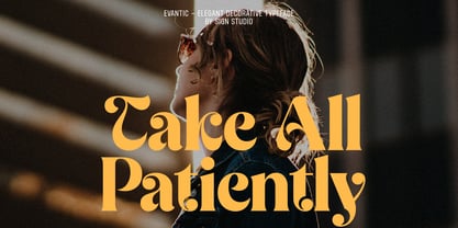 Evantic Font Poster 4