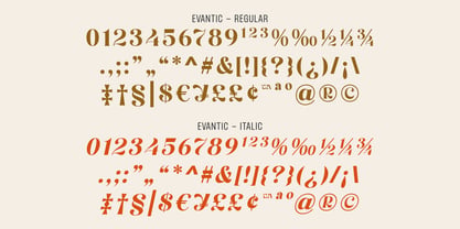 Evantic Font Poster 14