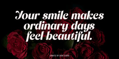 Evantic Font Poster 11