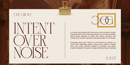 GC Trench Vogue Font Poster 5