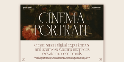 GC Trench Vogue Font Poster 13