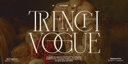 GC Trench Vogue Font Poster 1