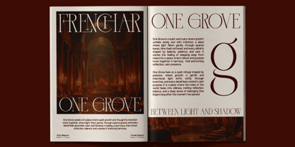GC Trench Vogue Font Poster 15