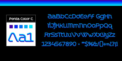 Chromaliner Font Poster 6