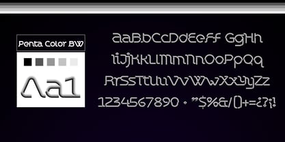 Chromaliner Font Poster 9