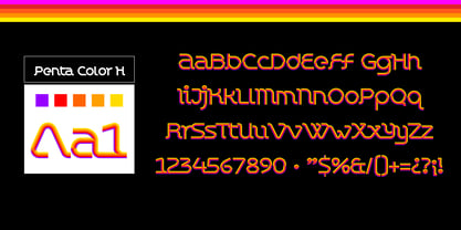 Chromaliner Font Poster 7