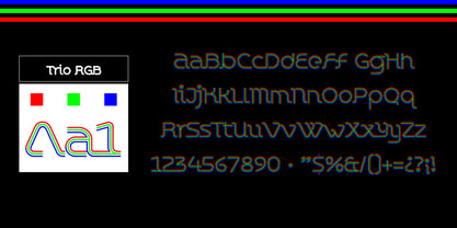 Chromaliner Font Poster 12