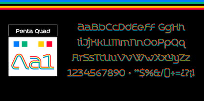 Chromaliner Font Poster 10