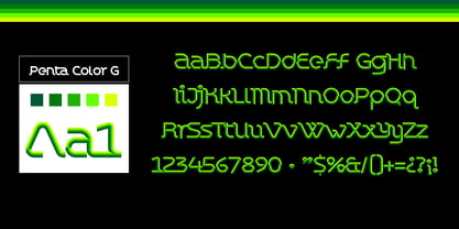 Chromaliner Font Poster 8