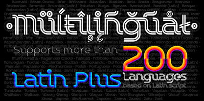 Chromaliner Font Poster 15