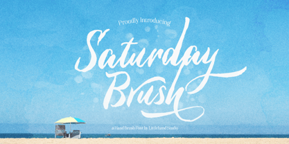 Saturday Brush Font Poster 1