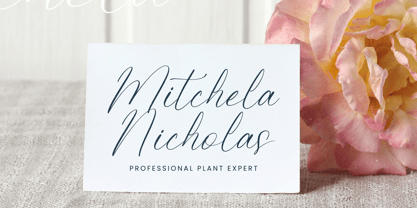 Petalip Orchid Font Poster 6