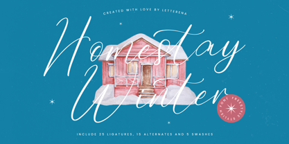 Homestay Winter Font Poster 1