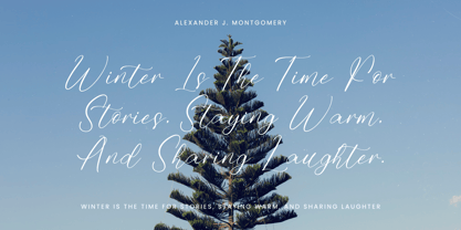 Homestay Winter Font Poster 4