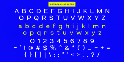 Gatilca Font Poster 9