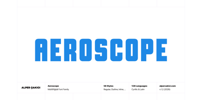 Aeroscope Font Poster 1