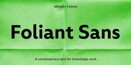 Foliant Sans Font Poster 1