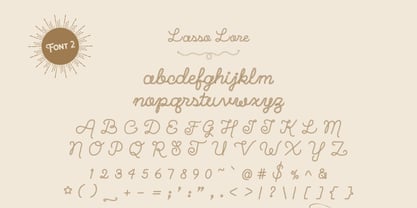 Lasso Lore Font Poster 3