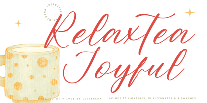 Relaxtea Joyful Font Poster 1