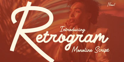 Retrogram Font Poster 1