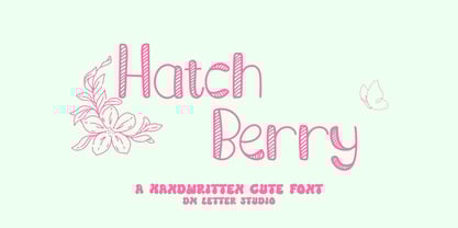 Hatch Berry Font Poster 1