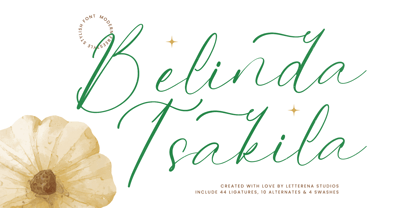 Belinda Tsakila Font Poster 1