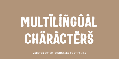 Valeron Otter Font Poster 3