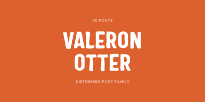 Valeron Otter Font Poster 1