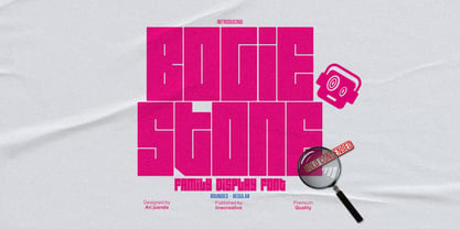 Bogiestone Font Poster 1