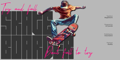 Bogiestone Font Poster 3