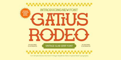 Gatius Rodeo Font Poster 1