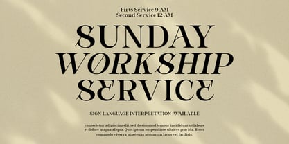 Bevola Font Poster 2