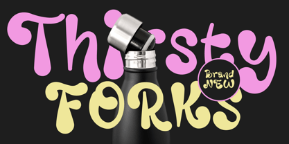 Forks Font Poster 2