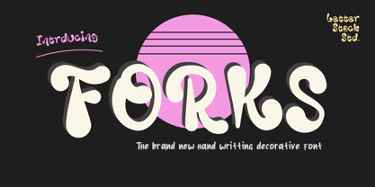 Forks Font Poster 1